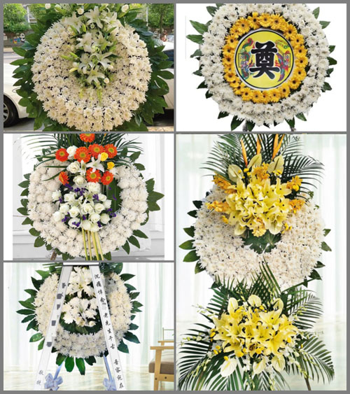 安徽六安市霍邱县城西湖乡望湖村花圈速递